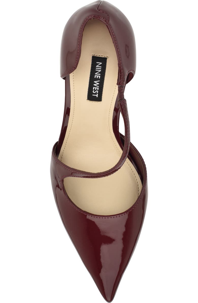 Nine West Dolen Pointed Toe Pump, Alternate, color, Dark Red