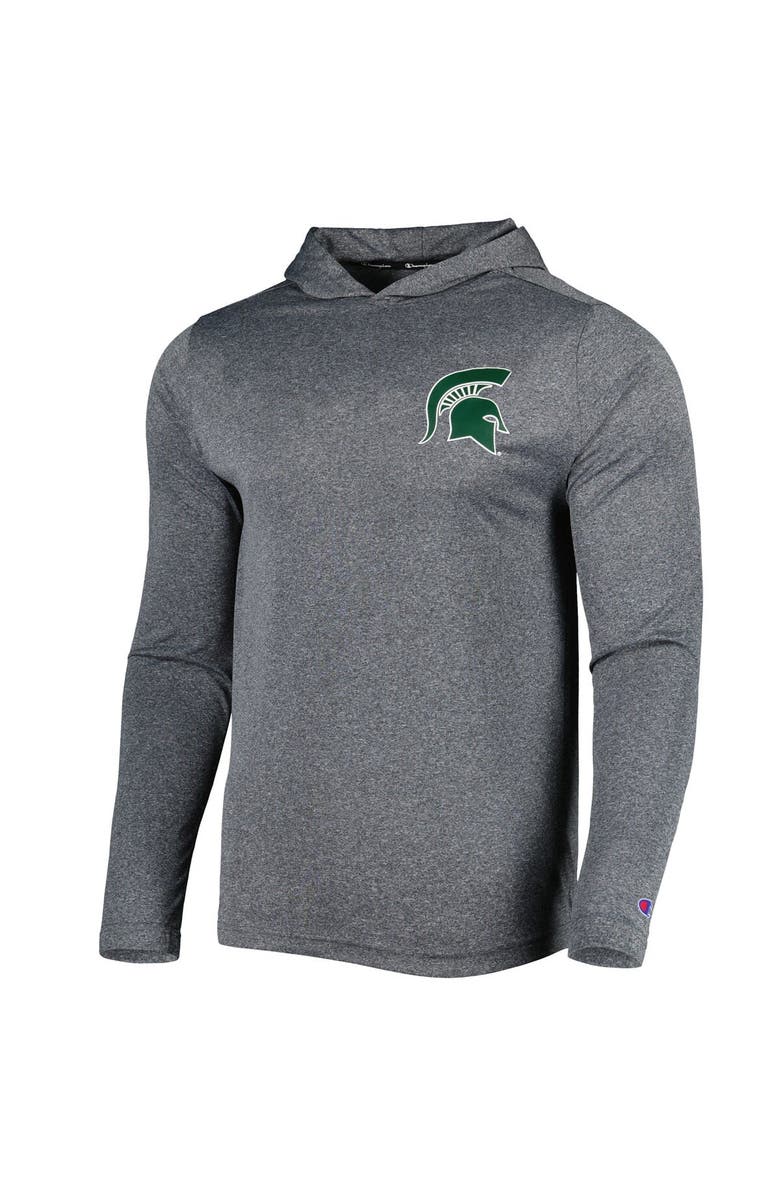 KNIGHTS APPAREL Men's Champion Gray Michigan State Spartans Hoodie Long Sleeve T-Shirt, Alternate, color, Gray