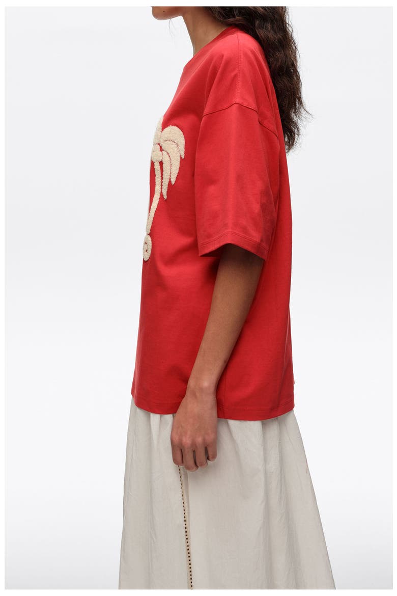 Toweling Logo T-Shirt, Alternate, color, RED