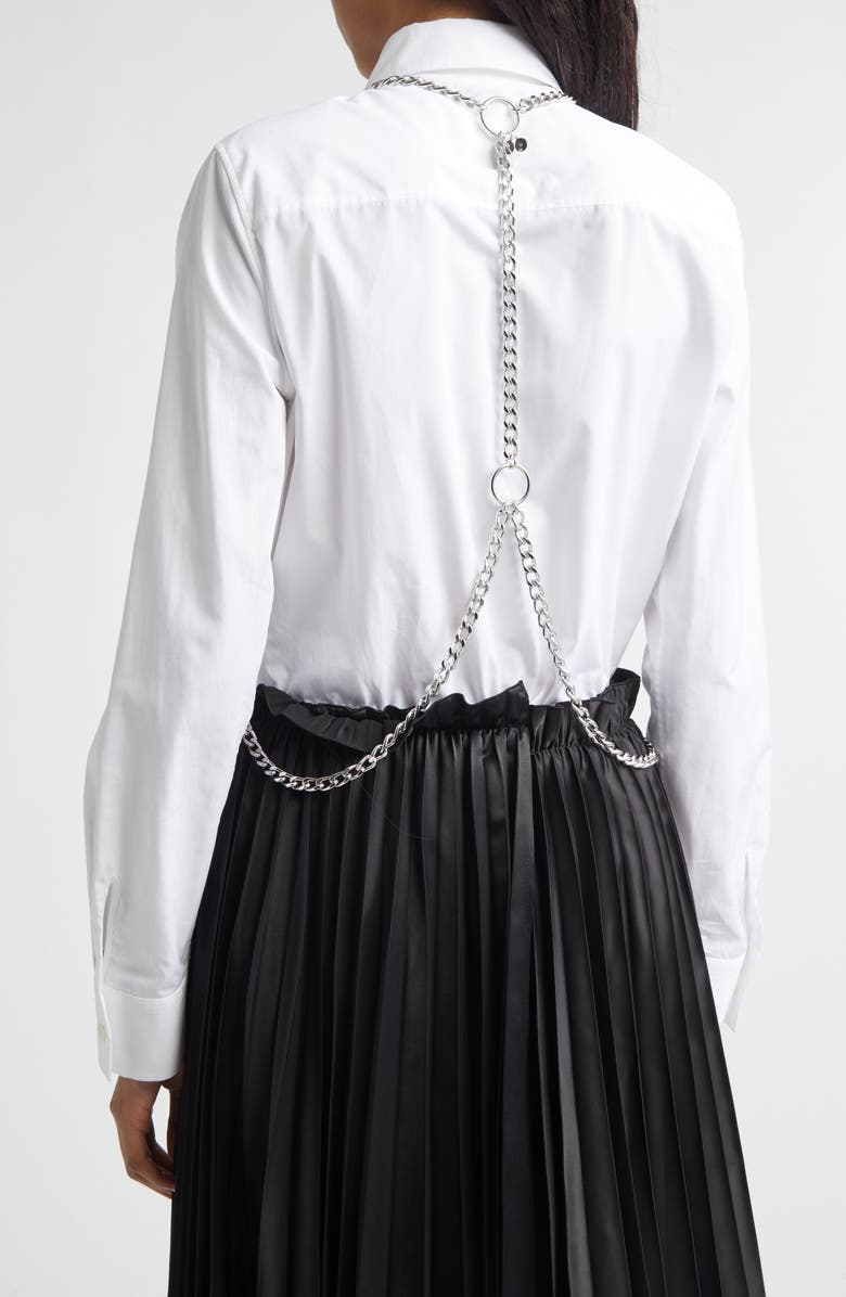 Noir Kei Ninomiya Beaded Chain Harness, Alternate, color, Silver Multi