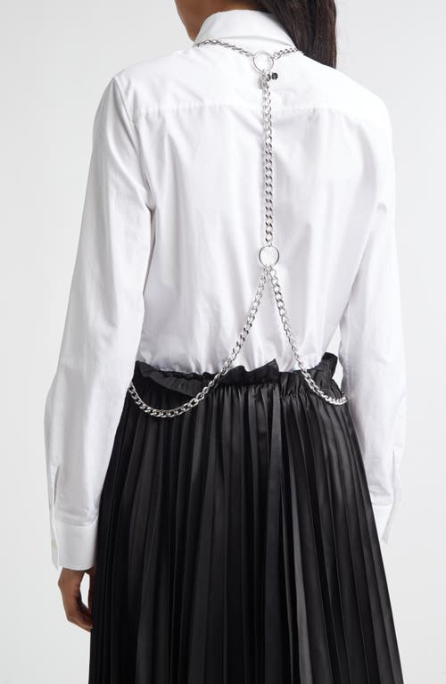 Noir Kei Ninomiya Beaded Chain Harness In Metallic