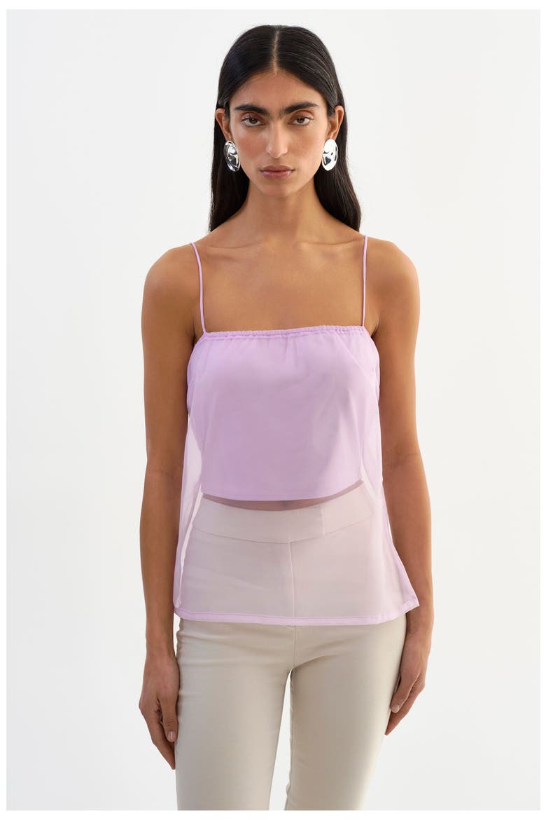 Delphine | Sheer Top, Main, color, Lilac
