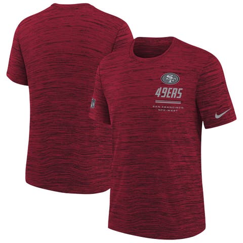 Youth Nike  Scarlet San Francisco 49ers Sideline Velocity Dri-FIT T-Shirt