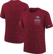 Nike Youth Nike Scarlet San Francisco 49ers Sideline Velocity Dri-FIT T-Shirt