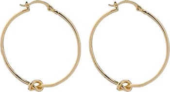 Knot Hoop Earrings