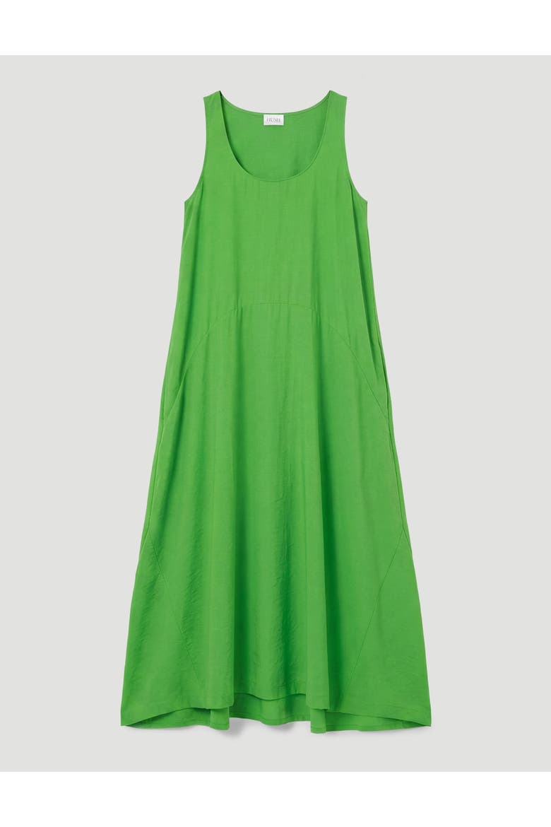 Liddie Air Flow Barrel Tank Dress, Alternate, color, Bright Green