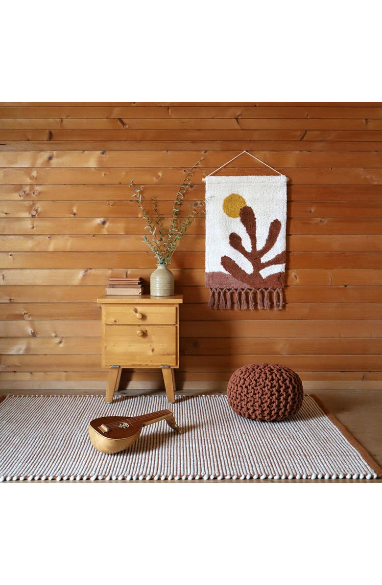 Nattiot Wall Hanging Botanica, Alternate, color, White & Bown