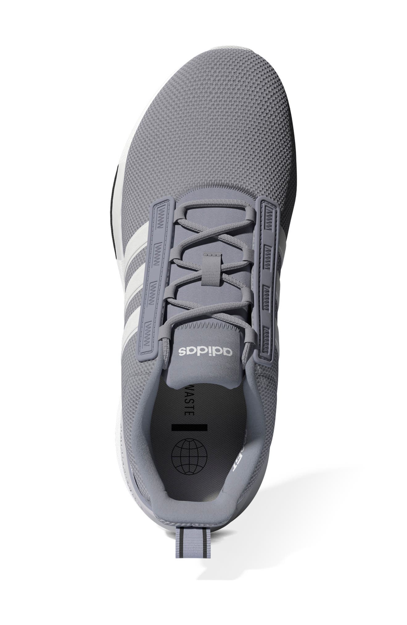 Racer Sneaker, Alternate, color, HALO SILVER/ WHITE/ DASH GREY