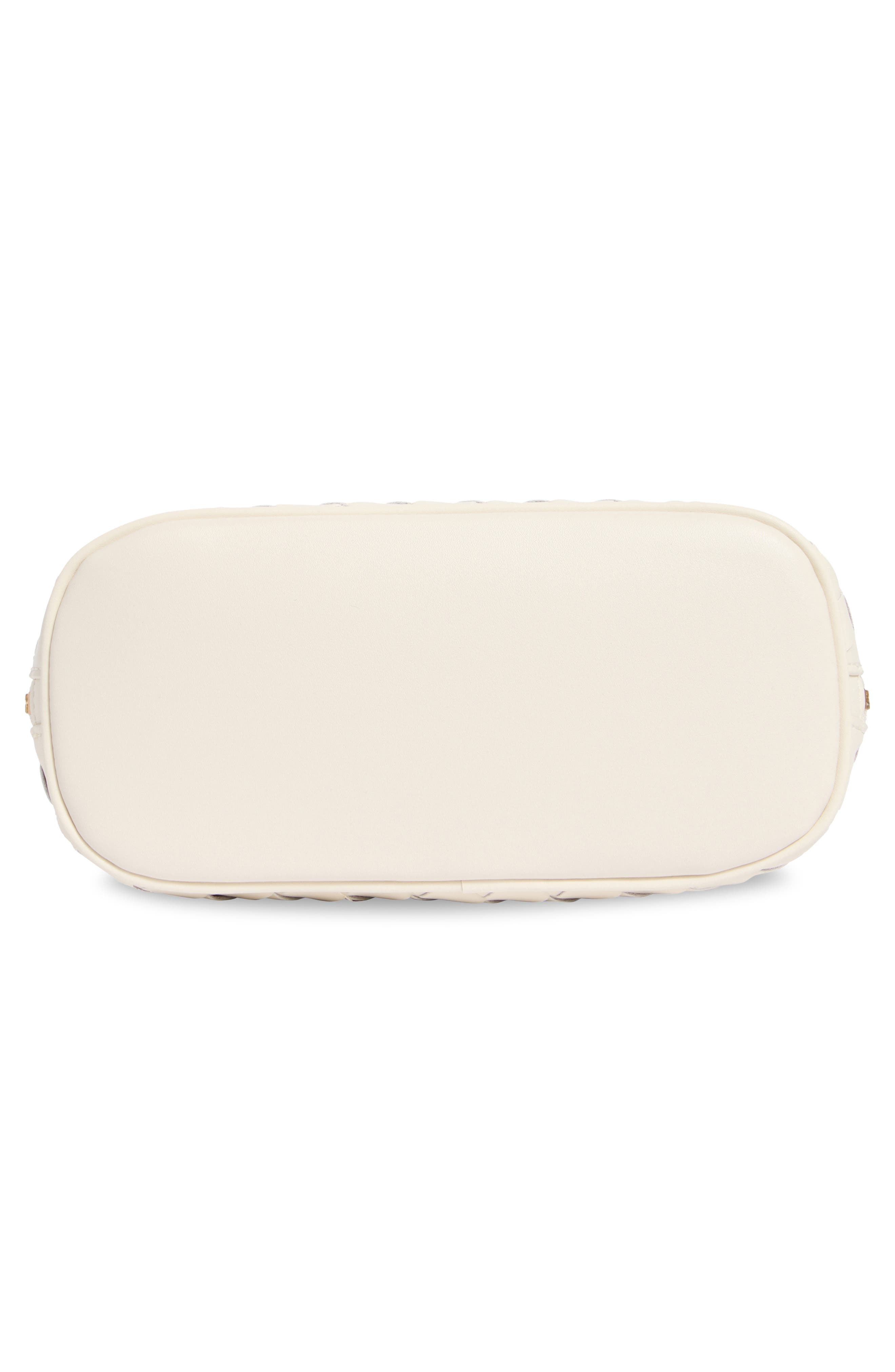 Sam Edelman Margo Mini Woven Satchel Bag, Alternate, color, Ivory