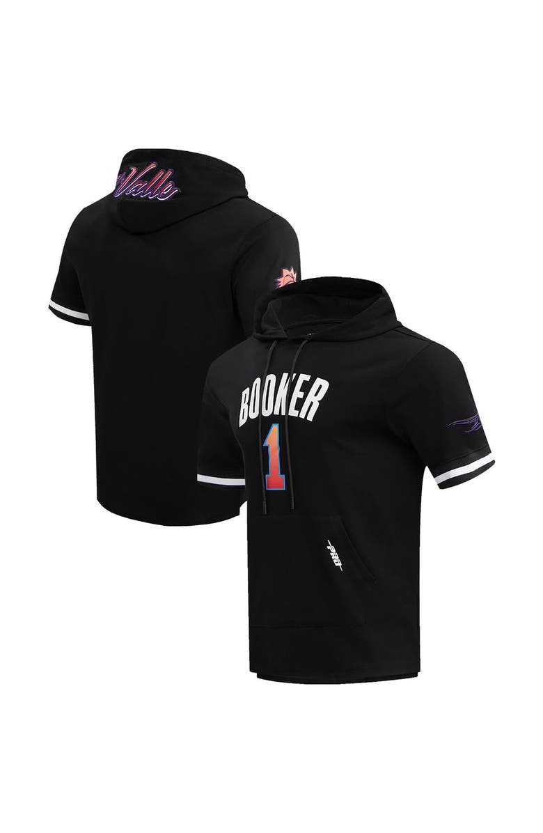 PRO STANDARD Men's Pro Standard Devin Booker Black Phoenix Suns 2023/24 City Edition Name & Number Short Sleeve Pullover Hoodie, Main, color, 
