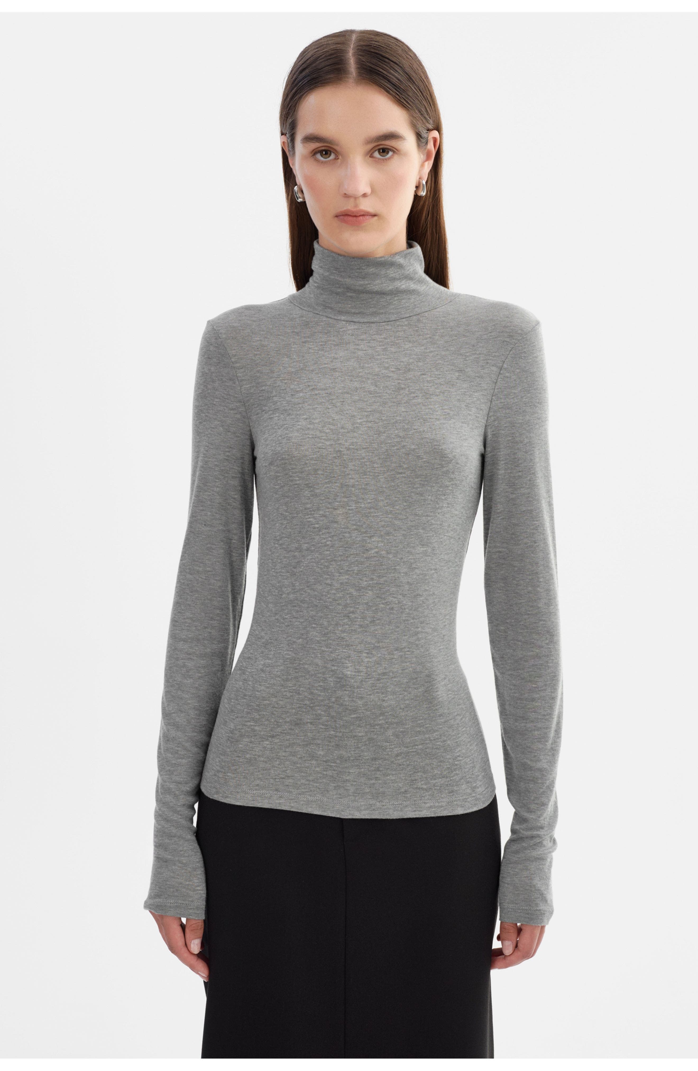 Sadie | Long Sleeve Mockneck Top - image 2