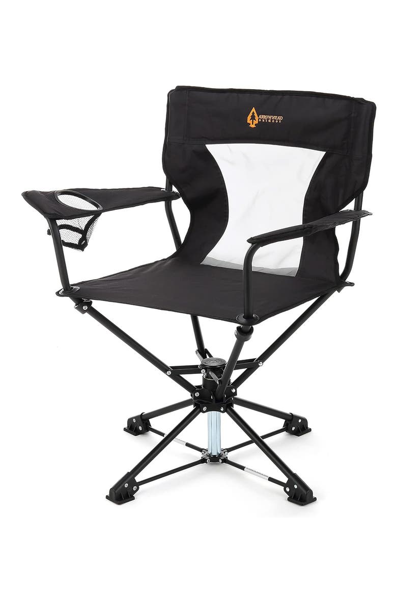 Outdoor 360° Camp Chair, Main, color, BLACK