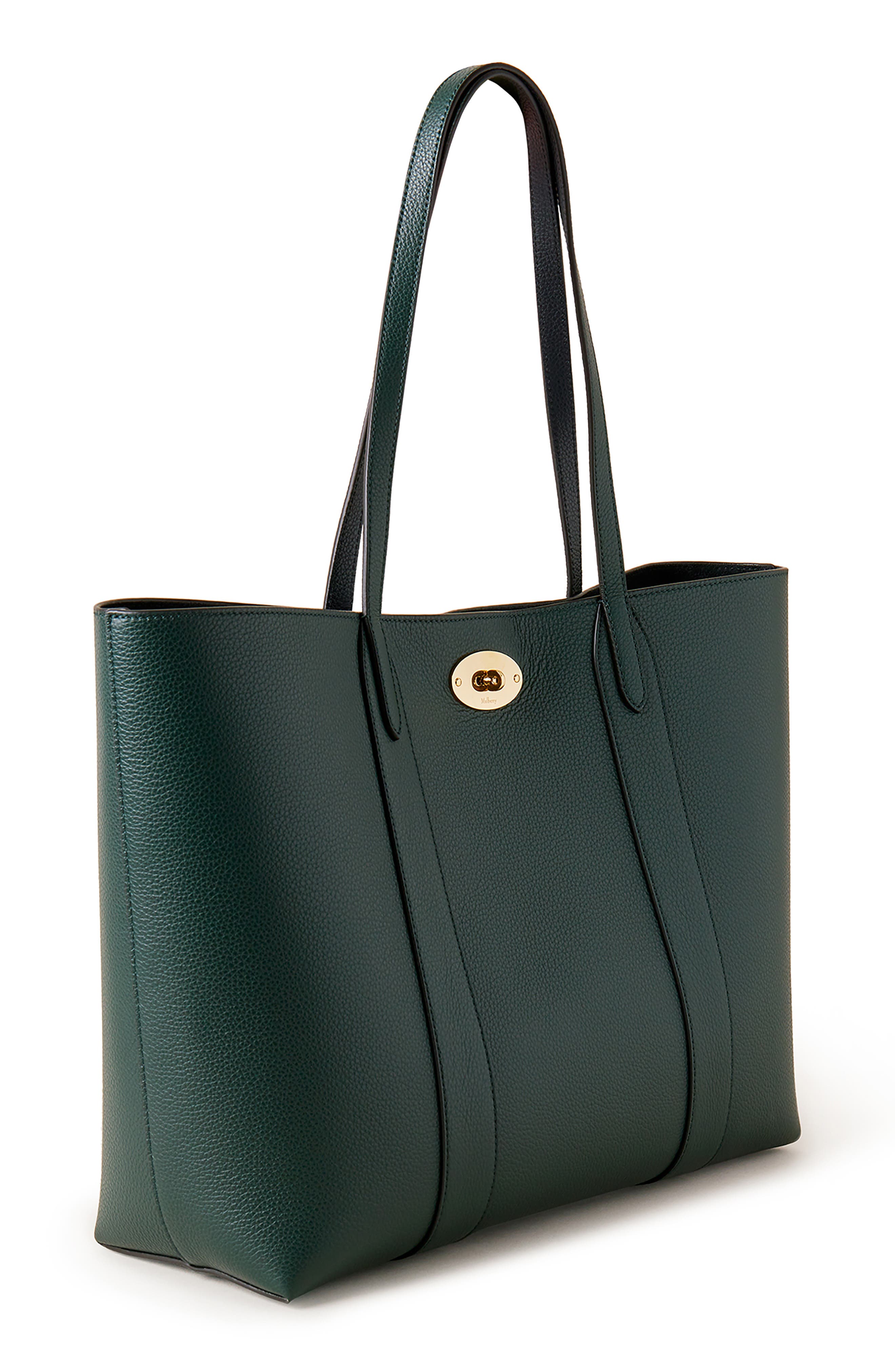 Bayswater Leather Tote, Alternate, color, MULBERRY GREEN