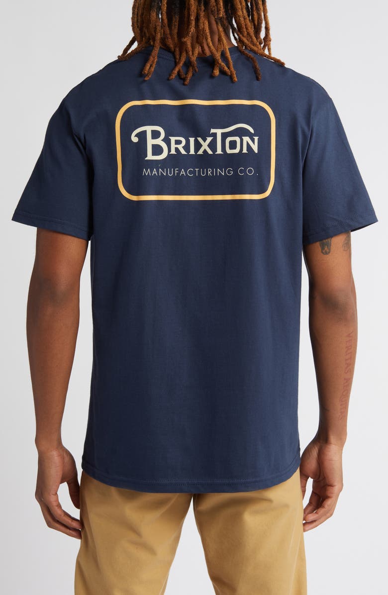 Brixton Grade Logo Graphic T-Shirt, Alternate, color,