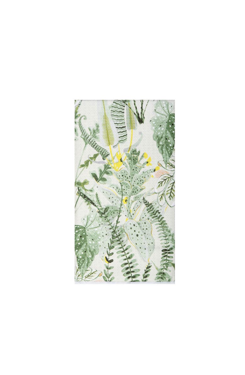 C&F Home Parson Abstract Botanical Watercolor 100% Cotton Printed Dishtowel, Main, color, Green