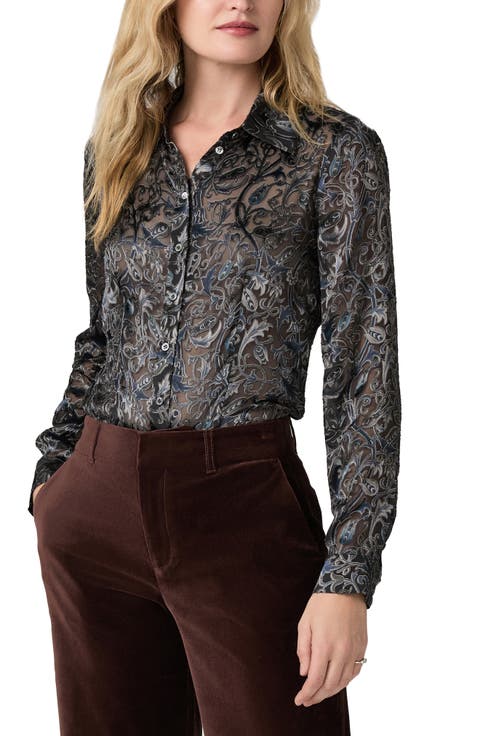 Desano Burnout Button-Up Shirt