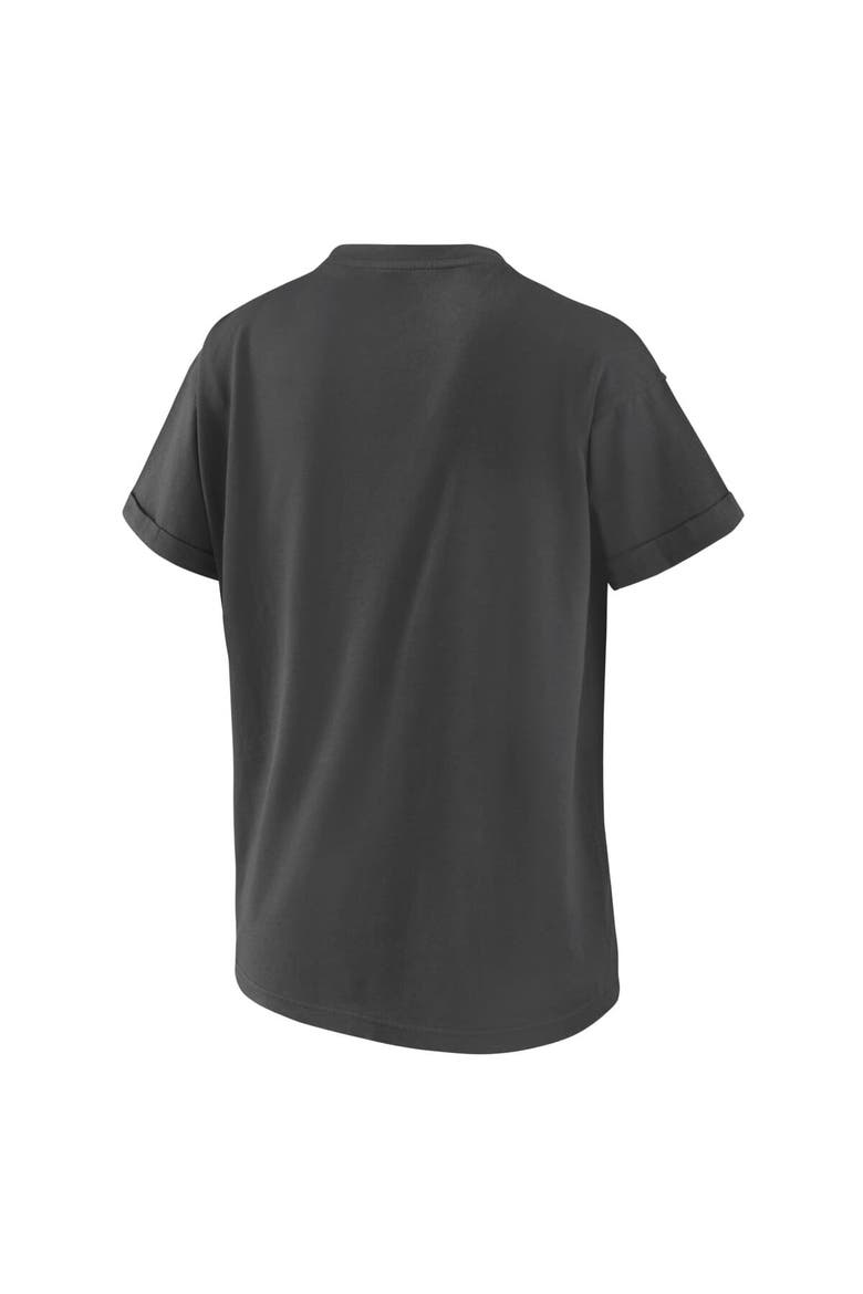 Women's WEAR by Erin Andrews  Charcoal New York Islanders 2024 NHL Stadium Series Boyfriend T-Shirt, Alternate, color, Charcoal