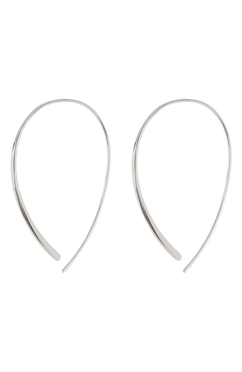 Sterling Forever Her Bridesmaid Style Drop Earrings, Alternate, color, Silver