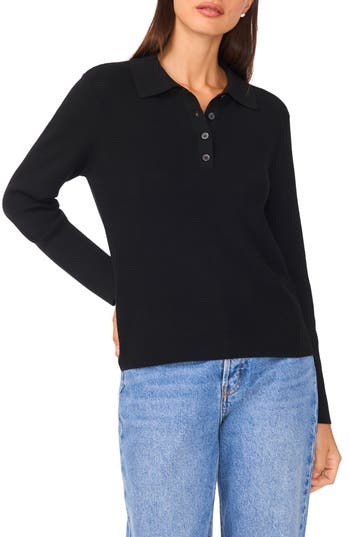 Halogen ® Rib Polo In Black