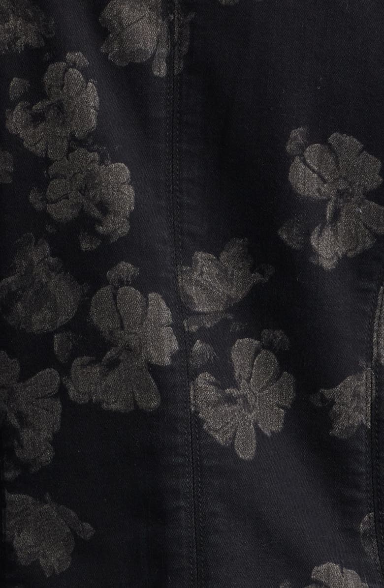 Liverpool Los Angeles Floral Denim Blazer, Alternate, color, All Over Floral