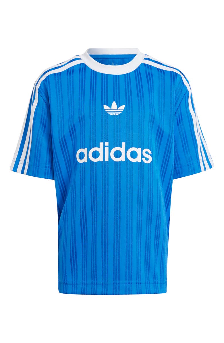 adidas Originals Kids' 3-Stripe Soccer Jersey & Shorts Set, Alternate, color, 