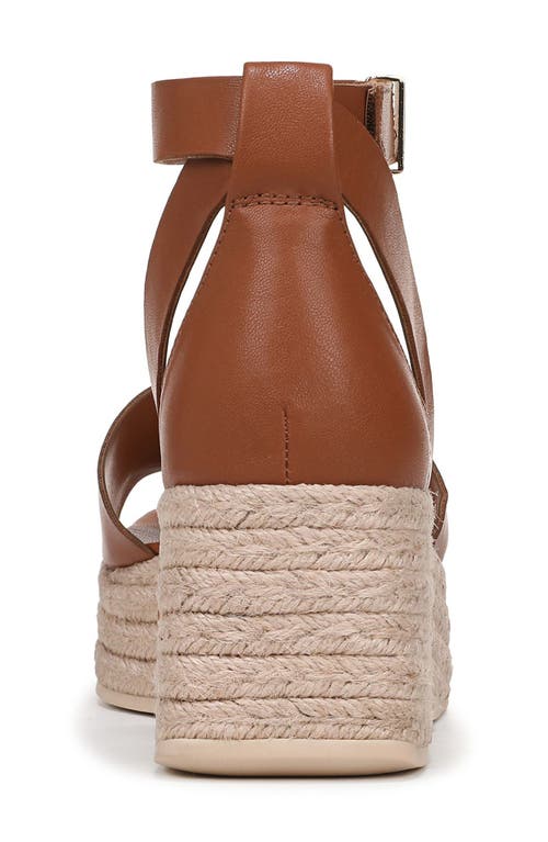 Franco Sarto Tyla Platform Wedge Sandal In Cognac