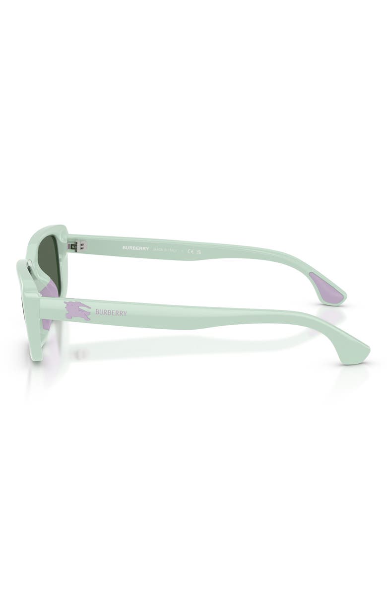 Burberry Kids' 50mm Rectangular Sunglasses, Alternate, color, Green / Dark Green