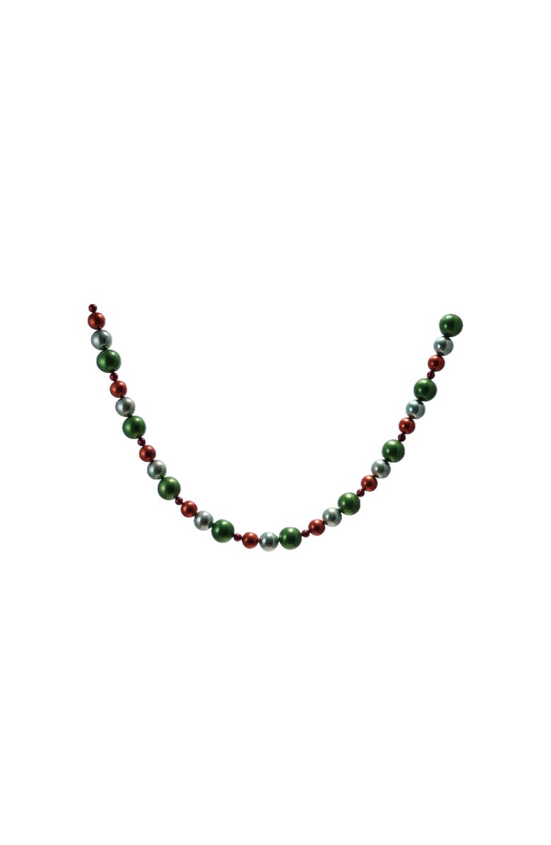 Storied Home Plastic Ball Garland, Multicolor, Main, color, Green