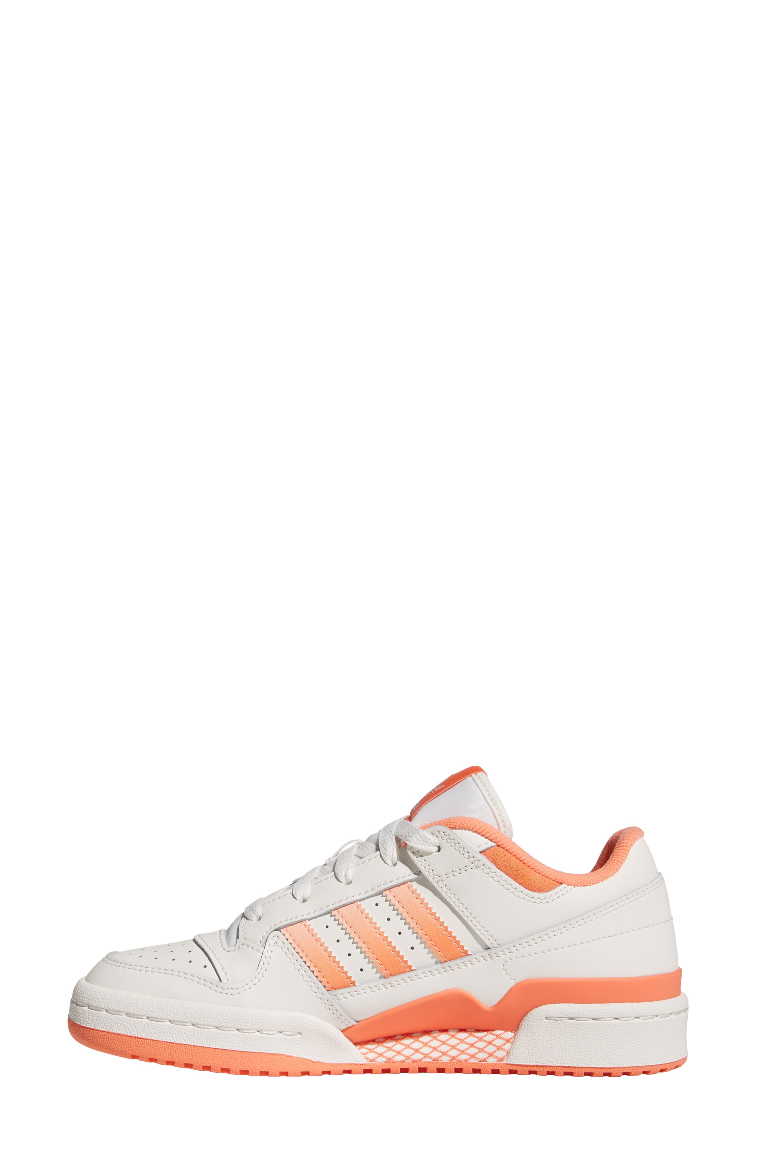 adidas Forum Low CL Basketball Sneaker, Alternate, color, Cloud White/ Pink/ Semi Coral