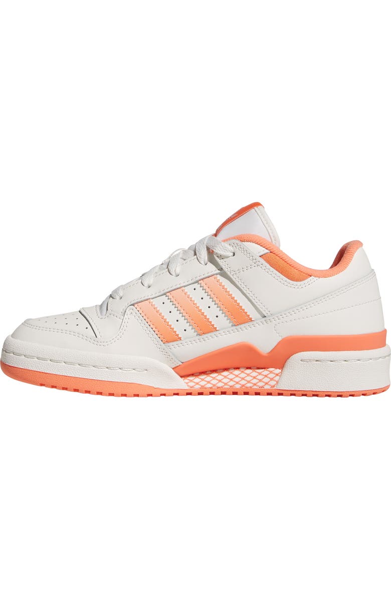adidas Forum Low CL Basketball Sneaker, Alternate, color, Cloud White/ Pink/ Semi Coral