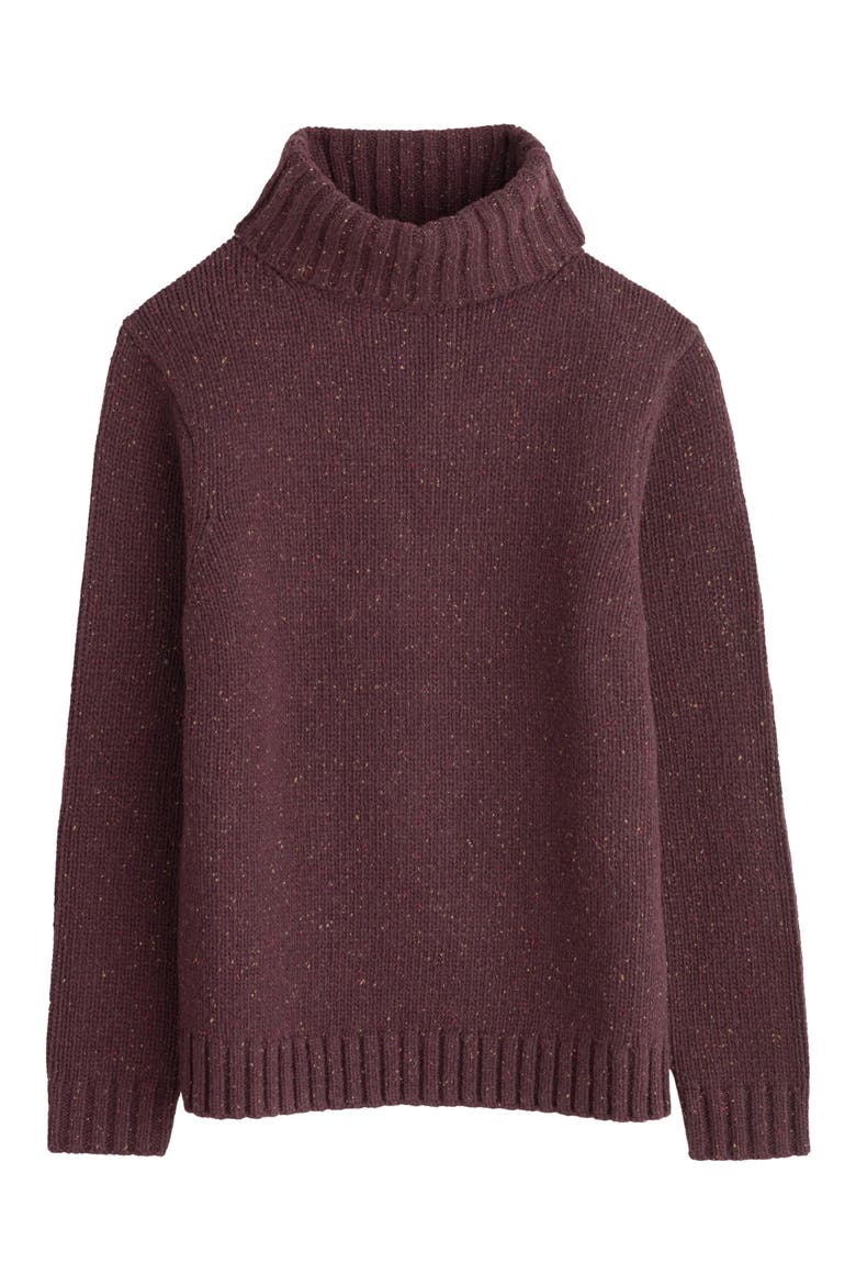 Foresting Turtleneck Wool Blend Sweater, Alternate, color, MERLOT