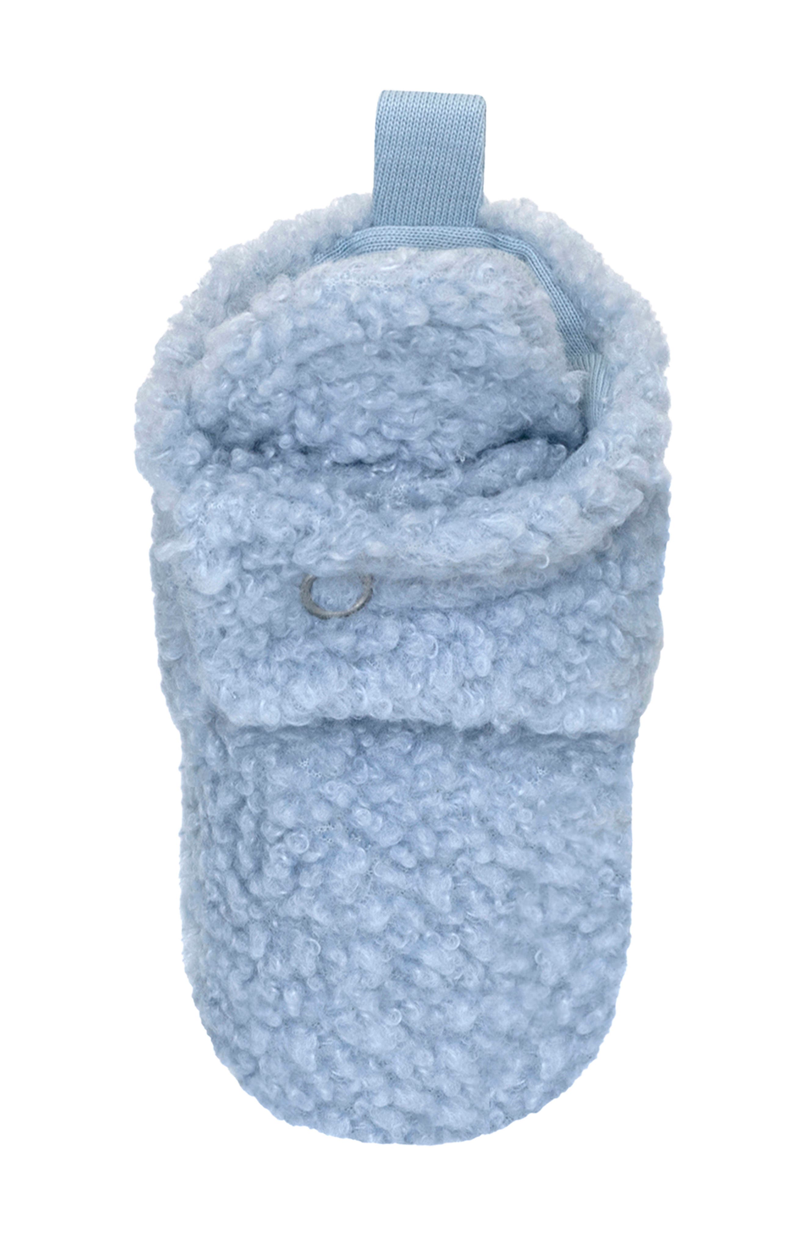 Faux Shearling Bootie, Alternate, color, LIGHT BLUE