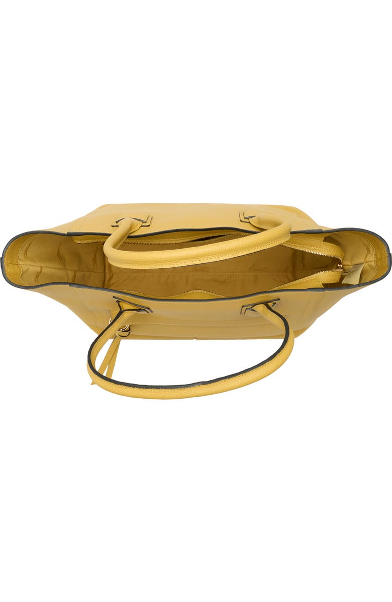 Longchamp Mailbox Large Leather Tote Bag, Alternate, color, Yellow