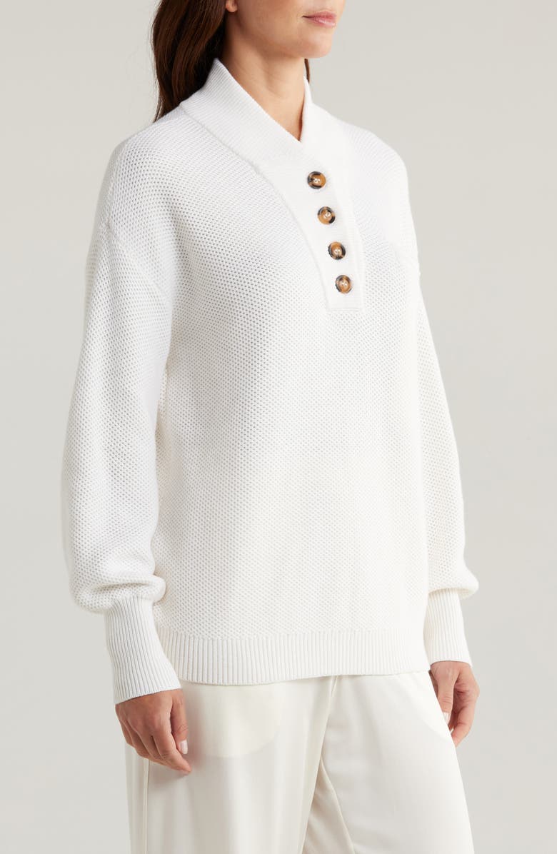 Lunya Cottonsilk<sup>™</sup> Organic Cotton Blend Pocket Henley, Alternate, color, Sincere White