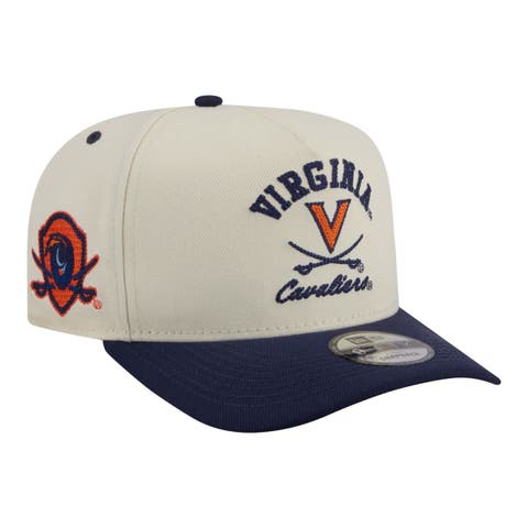 Men's New Era  Cream/Navy Virginia Cavaliers Two-Tone Arched 9FIFTY Snapback Hat