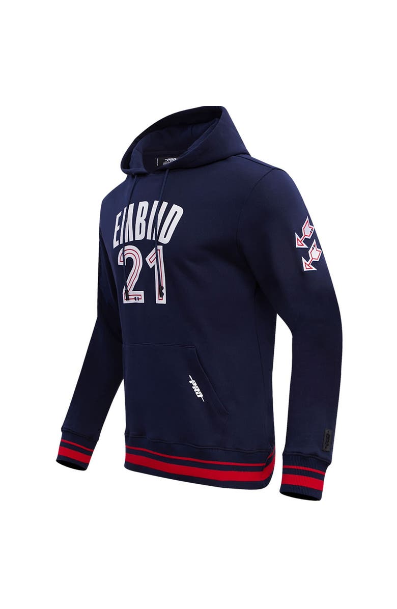 PRO STANDARD Men's Pro Standard Joel Embiid Navy Philadelphia 76ers 2023/24 City Edition Name & Number Pullover Hoodie, Alternate, color, 