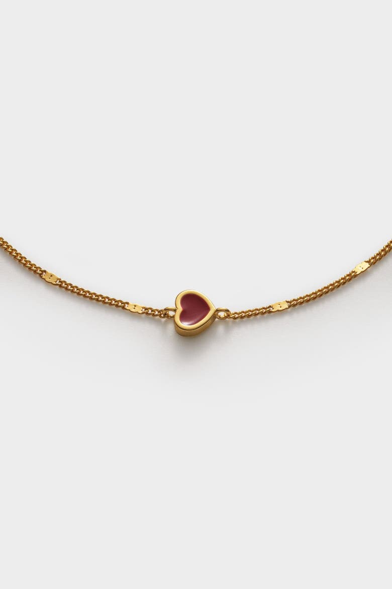 Rouge Waterproof Gold Heart Bracelet, Alternate, color, Gold