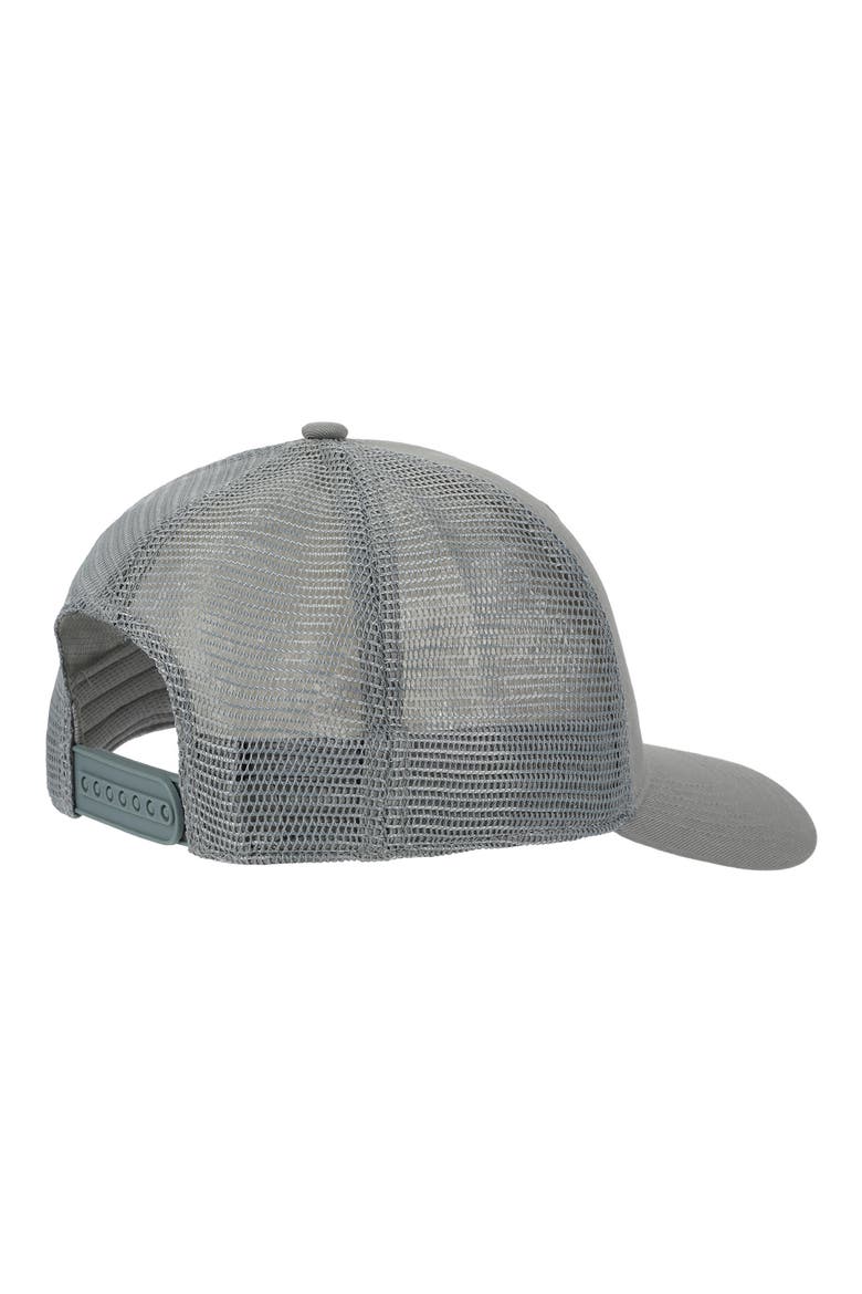 NB Stacked Patch Logo Trucker Hat, Alternate, color, SLATE