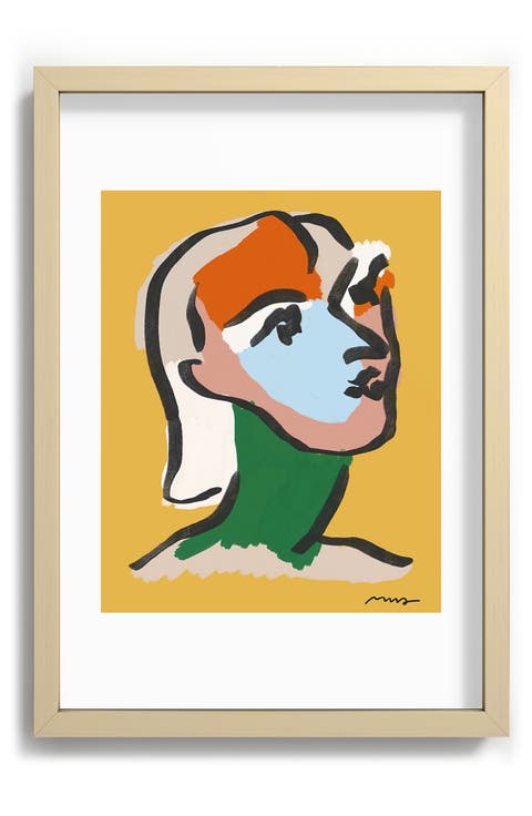 Ninette In Yellow Framed Art Print