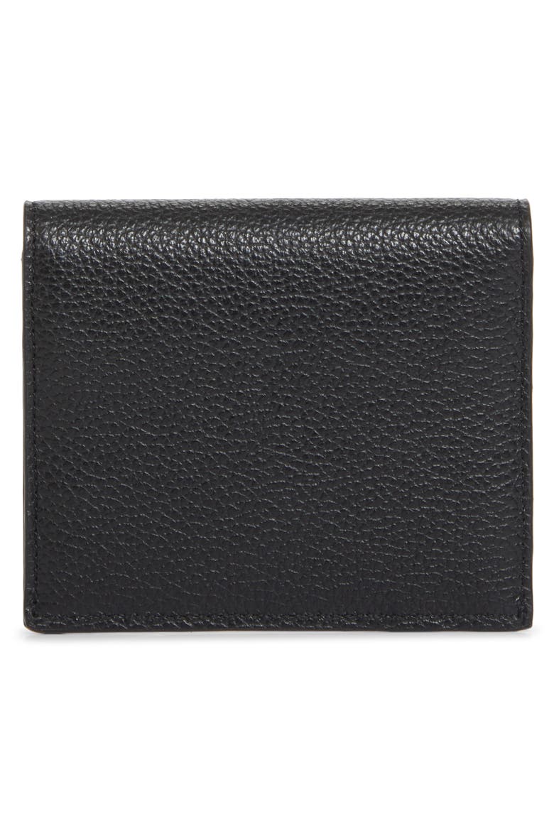 T-Lock Leather Card Holder, Alternate, color, BLACK