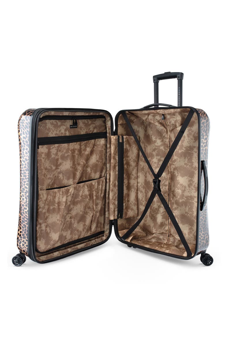 Jewel Strut Runway Spots 20-Inch Hardside Spinner Suitcase, Alternate, color, BROWN LEOPARD