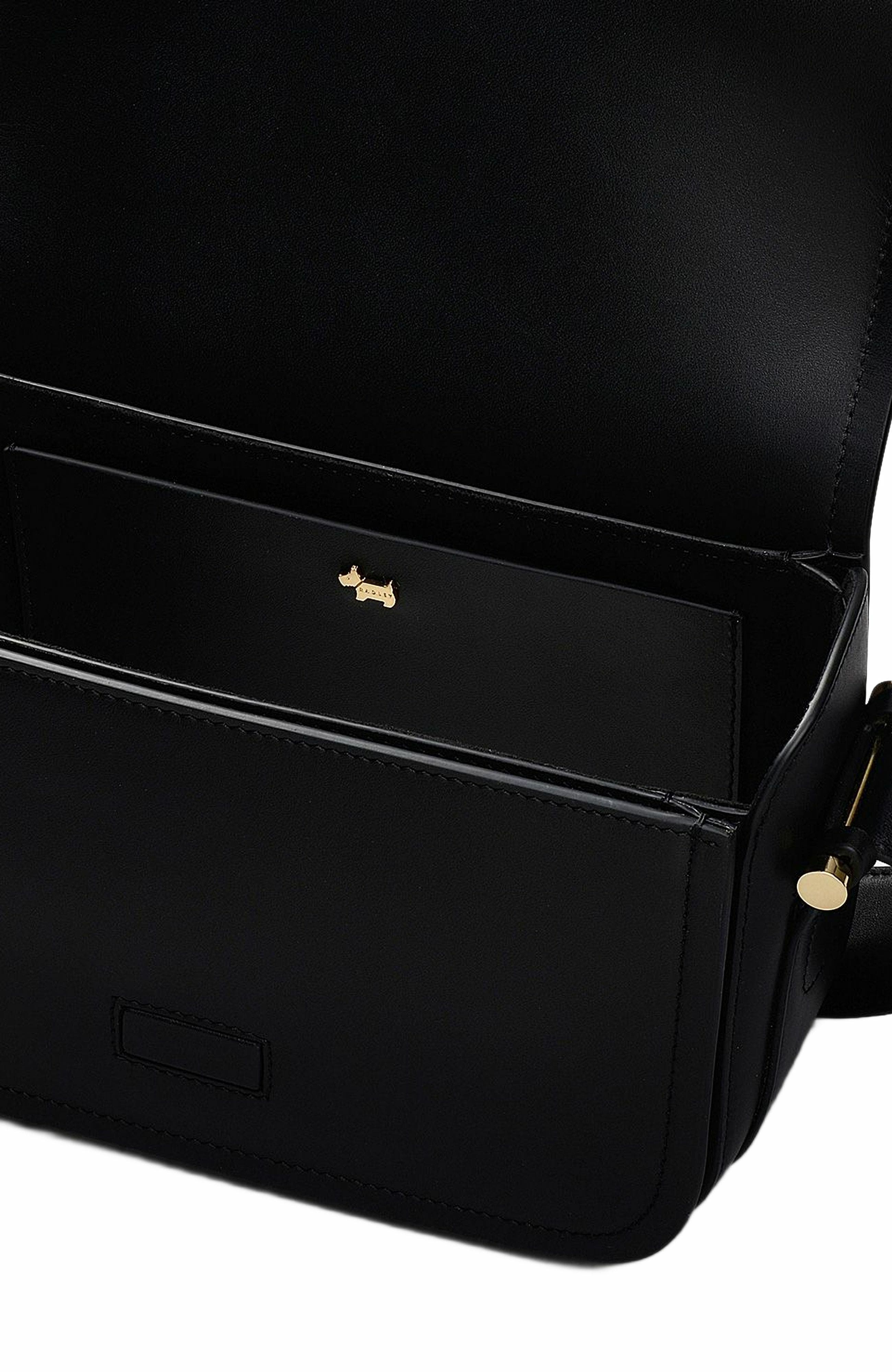 Radley Bathurst Mews Medium Flapover Crossbody Bag, Alternate, color, Black