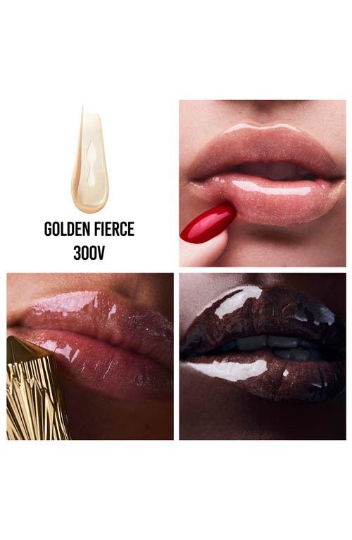 Christian Louboutin Rouge Stiletto Vinyl Gloss In Golden Fierce