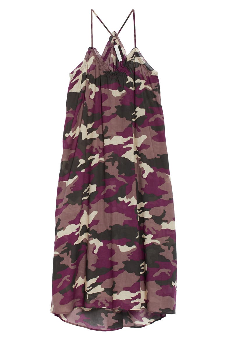 V-Neck Nightgown, Alternate, color, PLUM CAMO