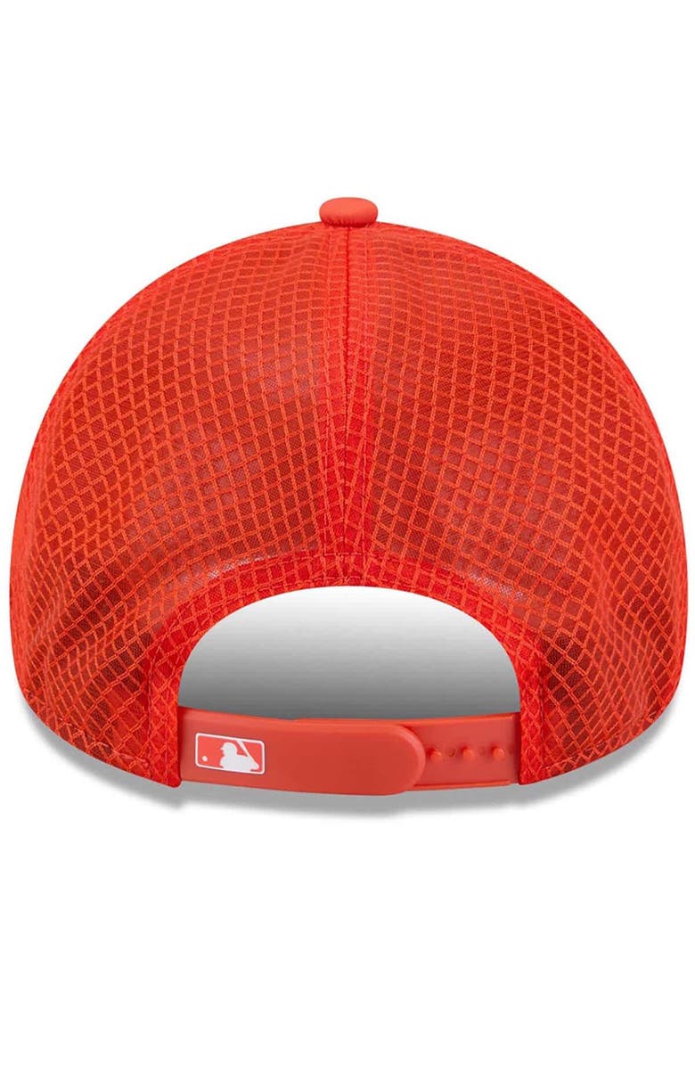 New Era Men's New Era Orange Baltimore Orioles 2026 Batting Practice Apex 9FORTY Adjustable Trucker Hat, Alternate, color, Orange