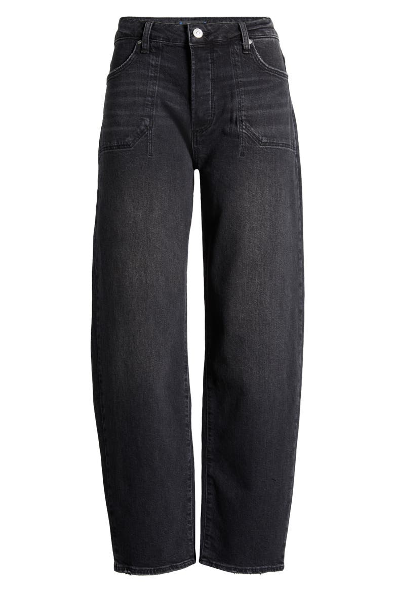 Alexis Utility High Waist Ankle Barrel Jeans, Alternate, color, VIPERBLACK