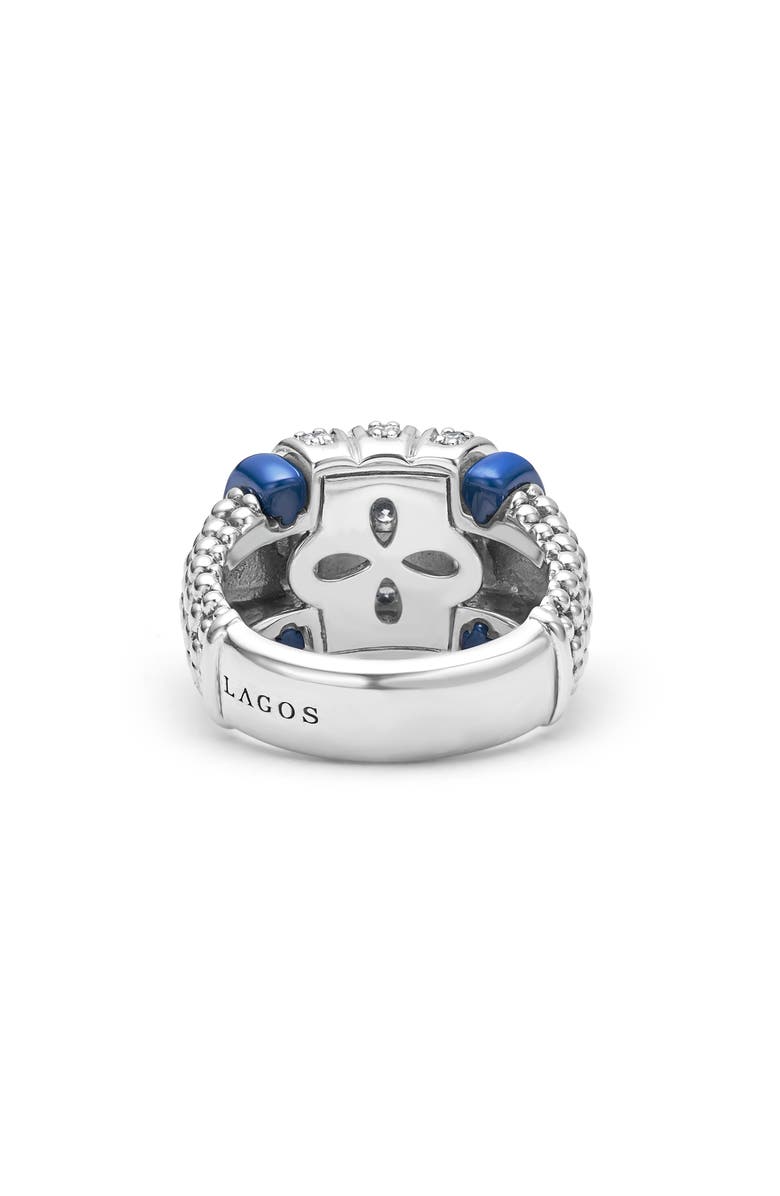 LAGOS Blue Caviar Diamond & Ceramic Ring, Alternate, color, 