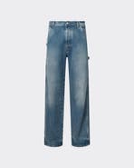 Le Pere le PÈRE Straight Leg Blue Jeans - Dark Wash