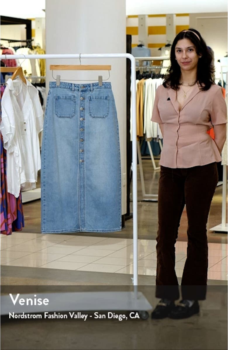 Sailor Denim Maxi Skirt, sales video thumbnail