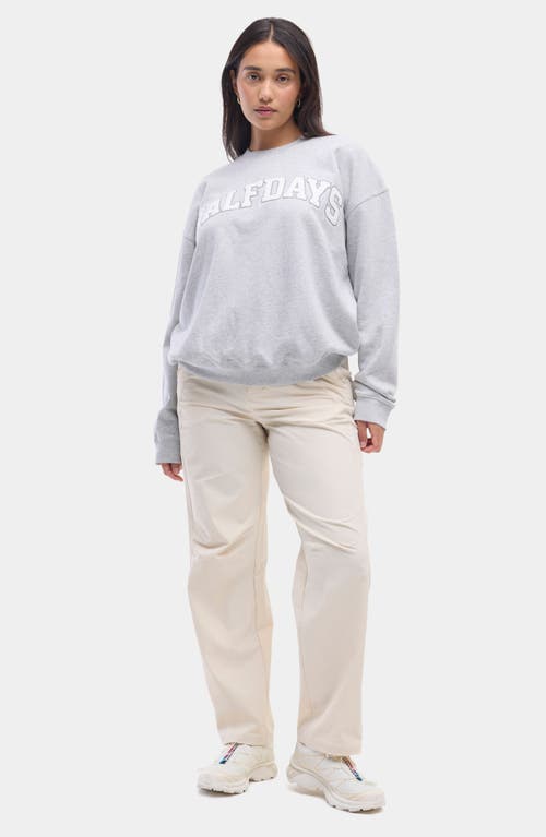 Halfdays Cotton Graphic Sweatshirt In Gray